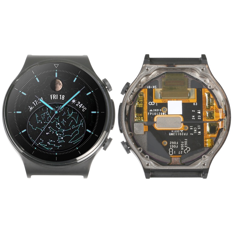 Chất liệu sapphire ban đầu màn hình lcd và bộ số hóa đầy đủ lắp ráp với khung cho huawei watch gt 2 pro ecg edition