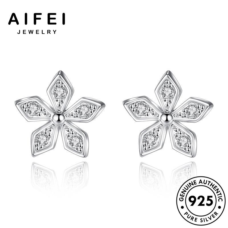 AIFEI JEWELRY thật quốc khuyên trang trang bạc moissanite hàn phụ bản xỏ sức Thời kim 925 tai kiện tua tròn nguyên thời hoa vành cương thời bông nữ E158
