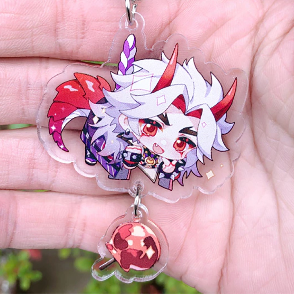 Móc khóa Genshin Impact Chibi Anime Manga Game 01MKGS2T04 Quà Tặng Cho Cặp Đôi Bạn Bè Gia Đình