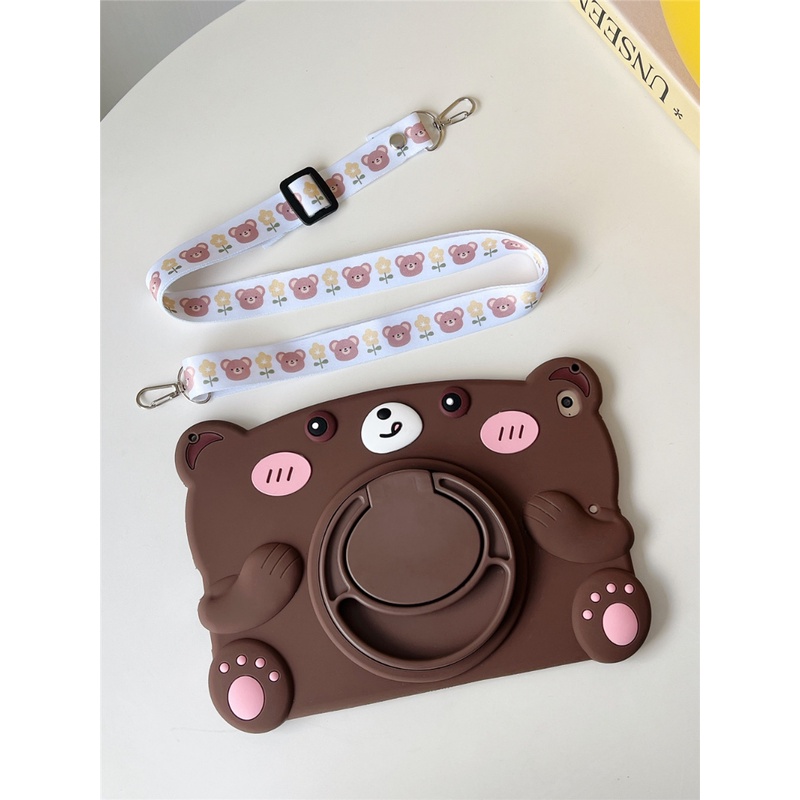 Ốp Máy Tính Bảng Silicon Mềm Có Tay Cầm Cho iPad 10.2 "10.9" MINI / Air 1 2 / Pro 9.7 / Air 4th 5th 6th 7th 8th 9th 10th Gen 2020 2022