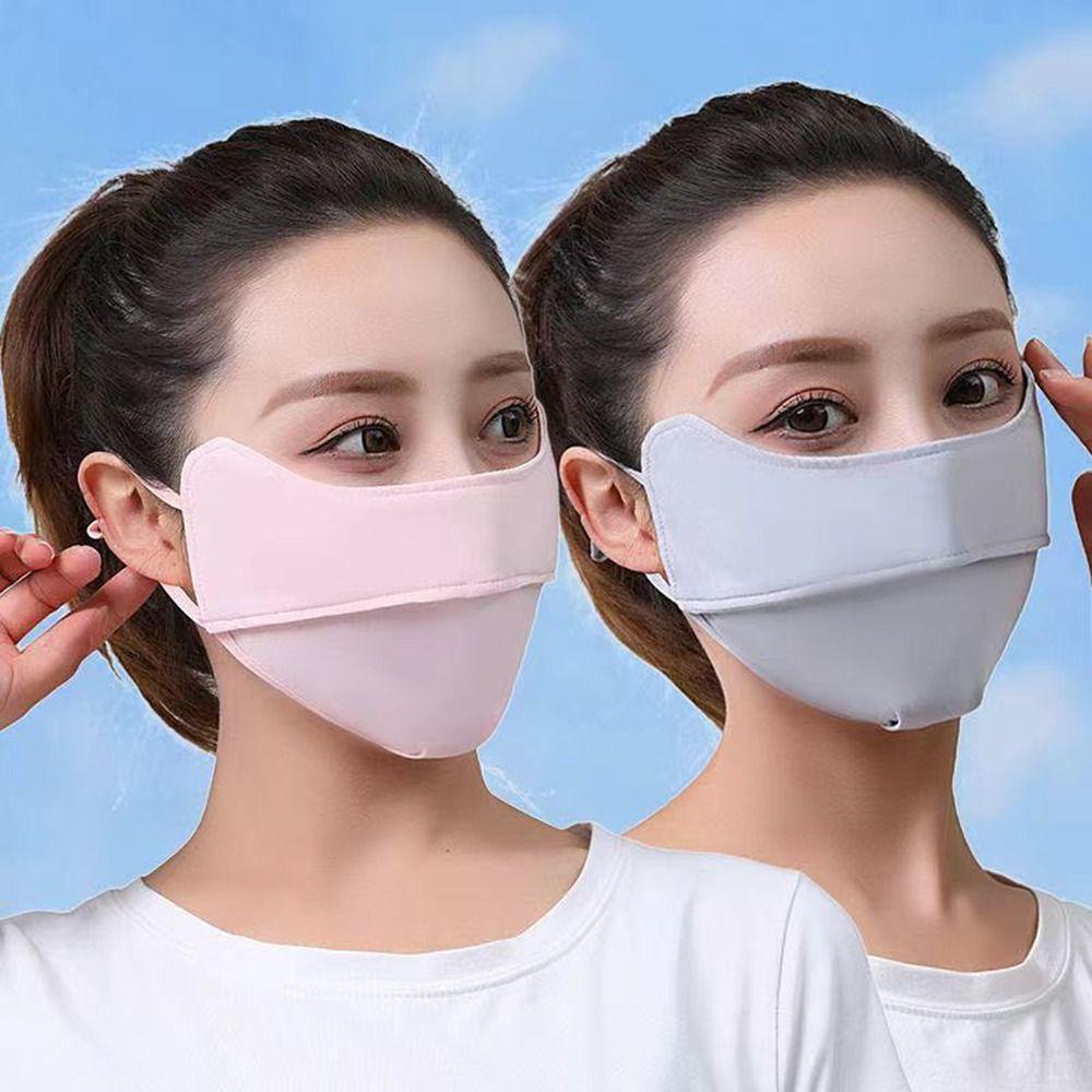 SOMEDAYZL Khẩu Trang Chống Nắng Chống Tia UV Màu Sắc Đơn Giản Tiện Dụng Cho Nữ