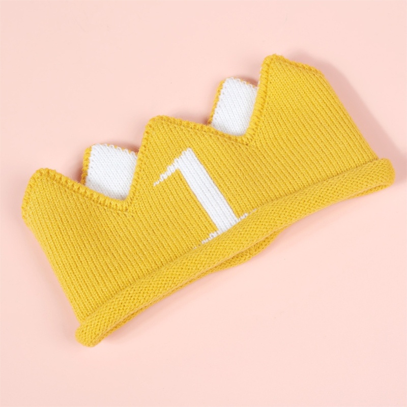 Mũ beanie Hình Vương Miện Dùng Làm Đạo Cụ Chụp Ảnh Cho Bé