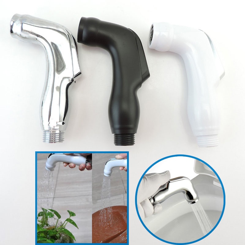 Đầu Vòi Xịt Toilet Bằng Nhựa ABS Màu Trắng Đen Tiện Dụng