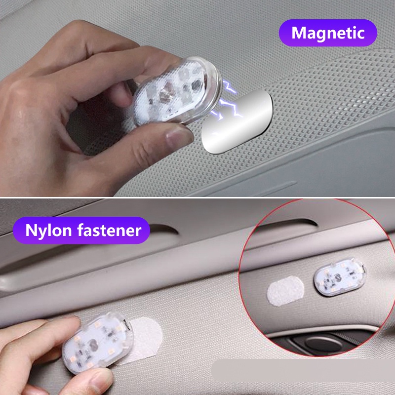 1 Đèn led Từ Tính Cảm Ứng USB Đa Năng Dành Cho Xe Hơi