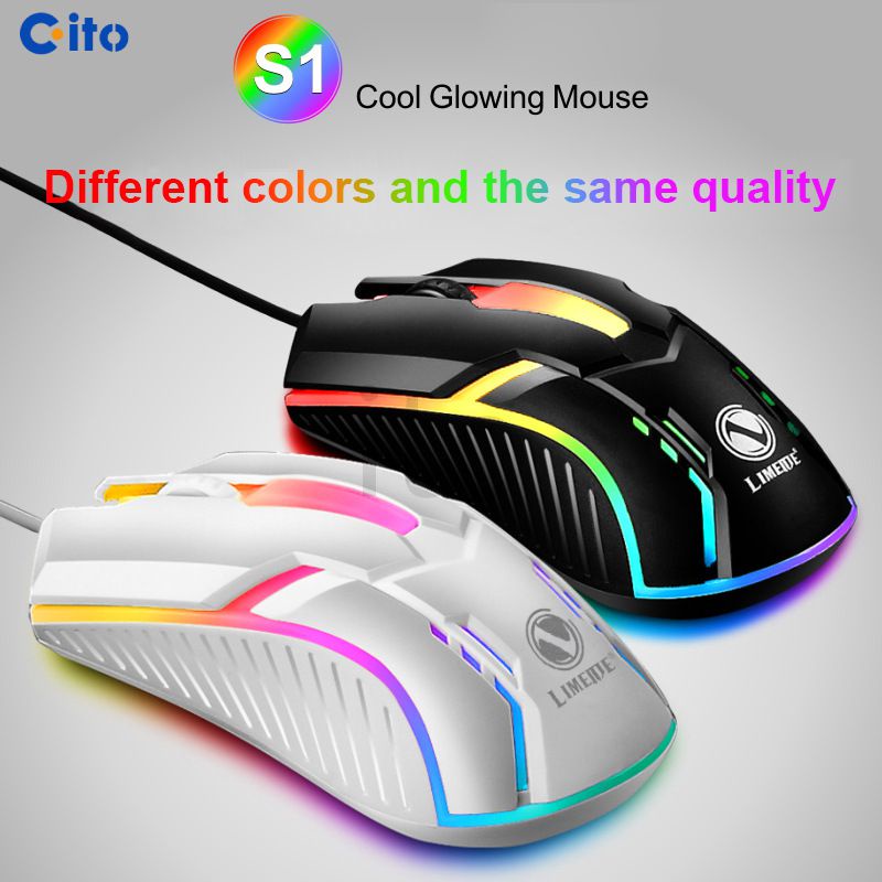 Chuột Usb Đèn Nền Có Dây S1 Chuột Chơi Game Cạnh Tranh Chuột Phát Sáng Văn Phòng Máy Tính Xách Tay [Ito]