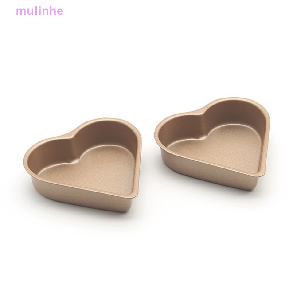 Khuôn Nướng Bánh Mini Chống Dính Hình Trái Tim Bằng Thiếc