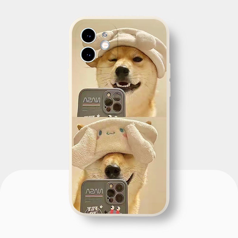 Ốp lưng IPhone Husky Selfie cạnh vuông 6/6plus/6s/6splus/7/7plus/8/8plus/x/xr/xs/11/12/13/pro/max/plus/promax BVC876