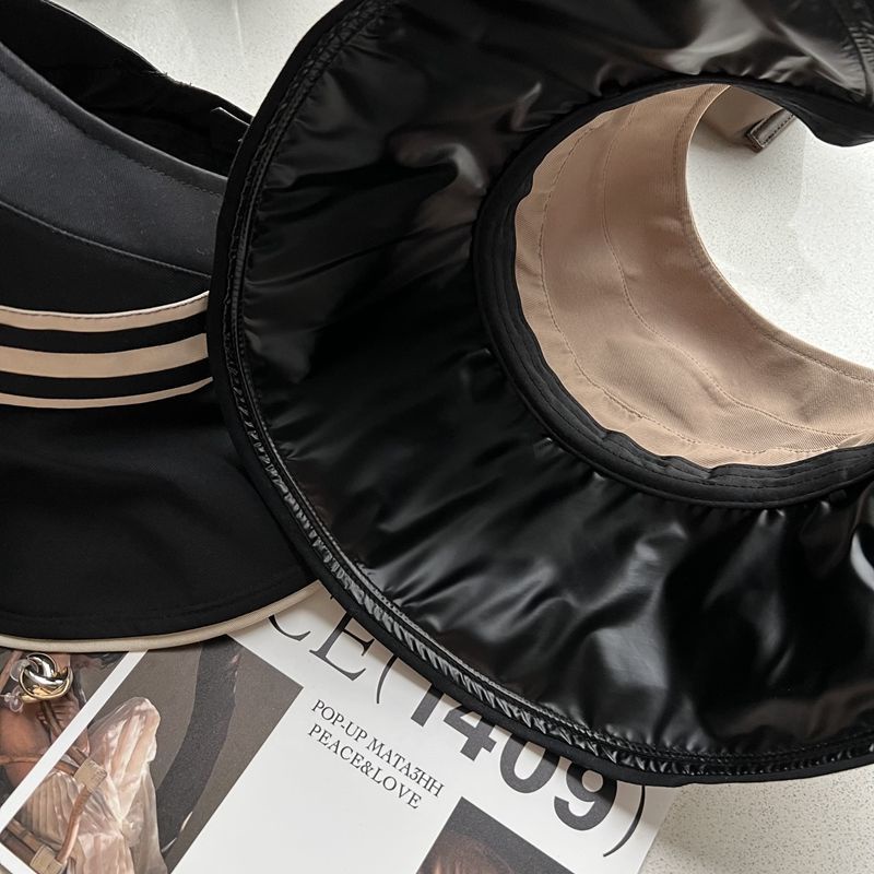 Mũ Lưỡi Trai Nửa Đầu Che Nắng Mùa Hè Bằng vinyl Nhật Bản Có Thể Gấp Gọn Cho Nữ