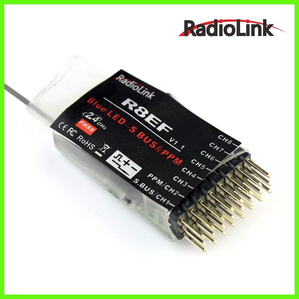 Bộ Thu Tín Hiệu Radiolink 2.4G 8CH FHSS 8 Kênh R8Fe Cho Xe Hơi