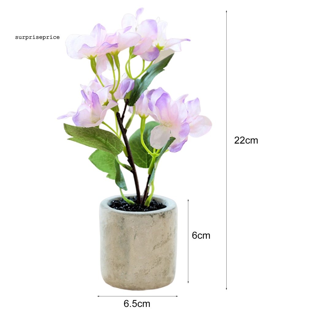 Chậu Hoa Cẩm Tú Cầu Nhân Tạo Dùng Trang Trí Nhà Cửa / Khách Sạn DIY