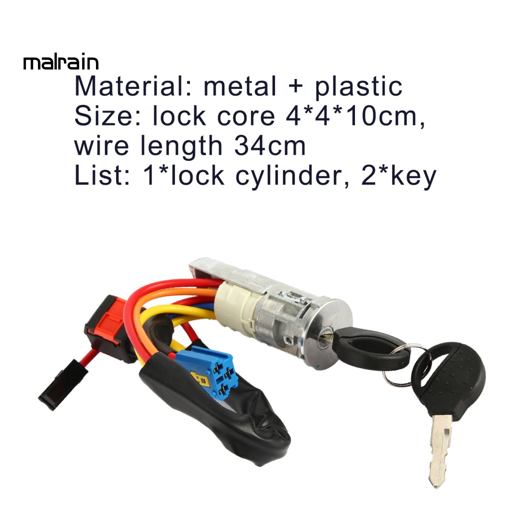 Bộ Ổ Khóa Đánh Lửa 4162P0 992712 Ốp Điện Thoại Chống Mòn Cho Peugeot 406 406