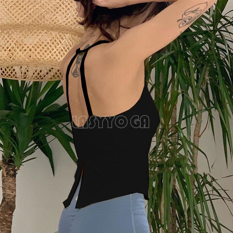 Áo Tank Top Thể Thao Có Mút Đệm Lưng Thời Trang Cho Nữ