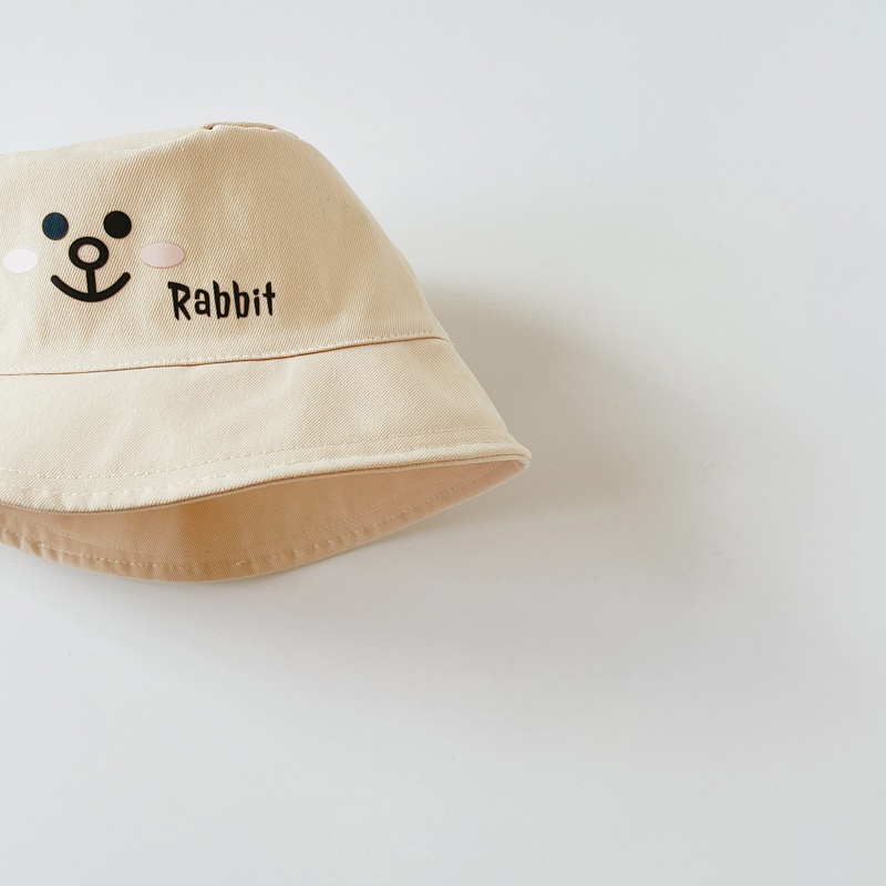 Nón Tai Bèo Vành Rộng Họa Tiết Gấu Hoạt Hình Thời Trang Xuân Hè Cho Bé 6-24 Tháng Tuổi