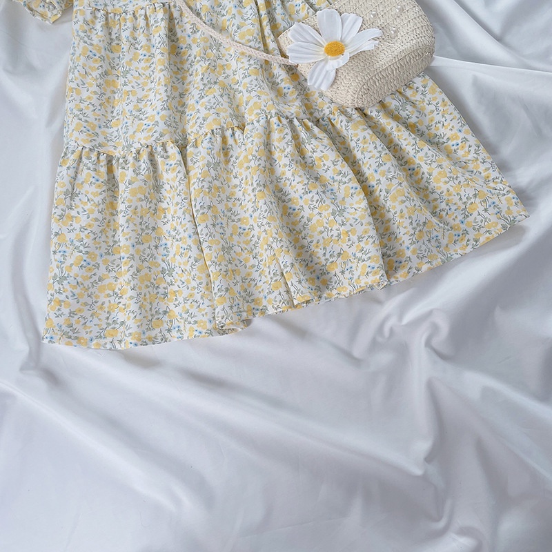 Đầm Hoa Thời Trang Mùa Hè Xinh Xắn Dành Cho Bé Gái