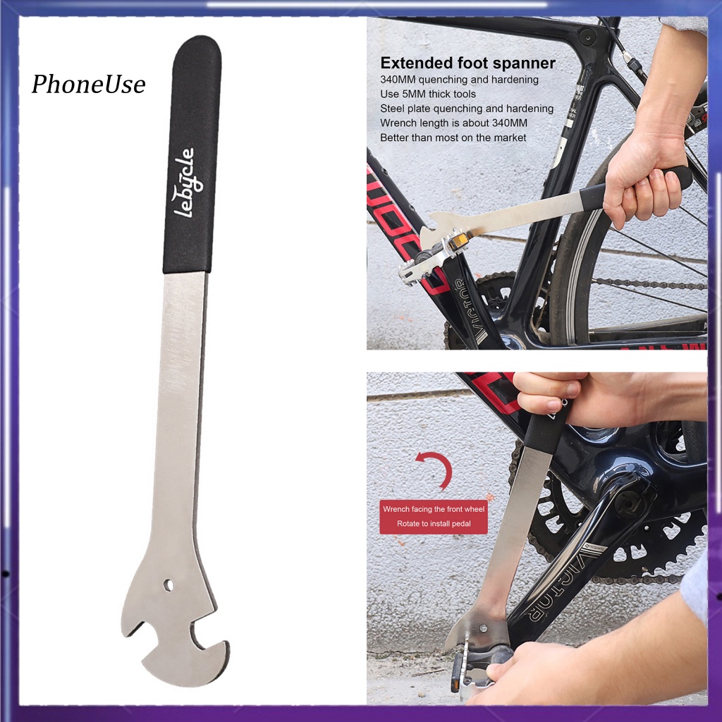 Cờ Lê Bằng Da PU Dùng Sửa Chữa Bàn Đạp Xe Đạp Chuyên Dụng