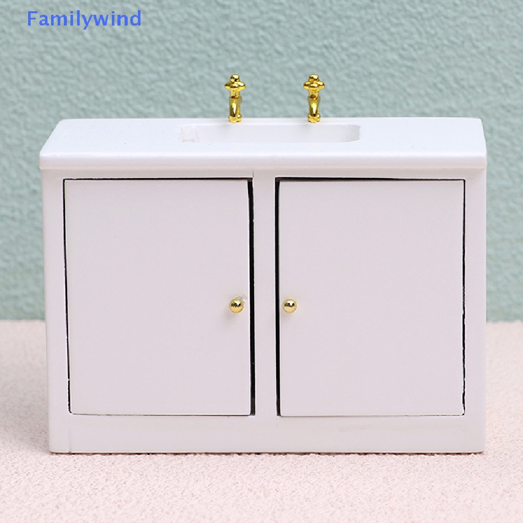 Bồn Rửa Tay Màu Trắng Trang Trí Nhà Búp Bê Tỉ Lệ 1: 12