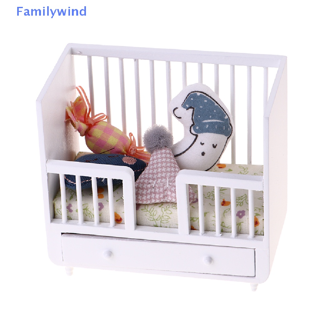 Giường Ngủ Em Bé Mini Tỉ Lệ 1: 12 Trang Trí Nhà Búp Bê