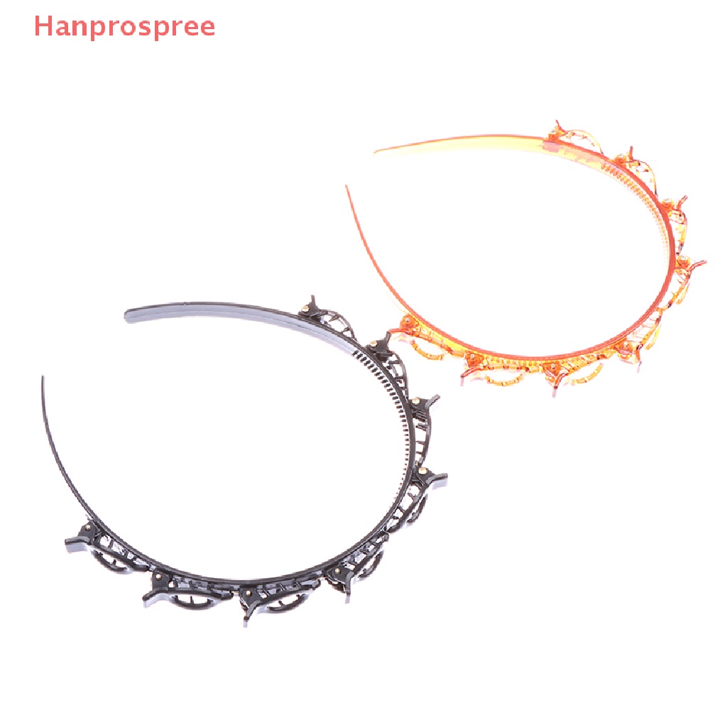 > Phụ Kiện Tóc Hanprospree > Băng Đô Xoắn Cài Tóc Có Răng Lược Dụng Cụ Bện Cho Nữ well