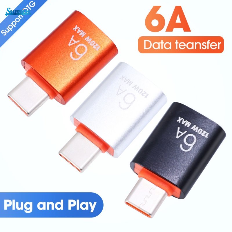 Đầu Chuyển Đổi Dữ Liệu Tốc Độ Cao 6 / 7 / 10A 10Gbps Type-C Sang USB / USB / Type-C