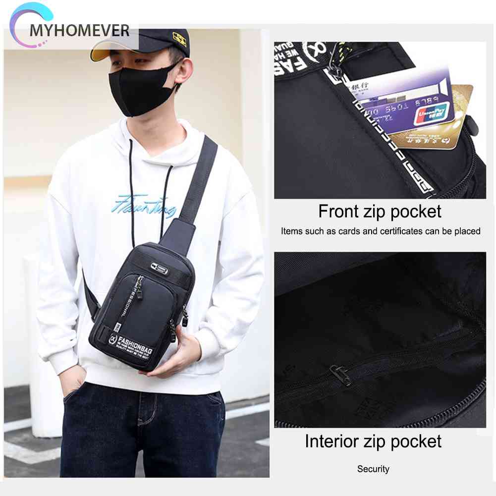 Túi Đeo Chéo Ngực Thể Thao Có Thể Điều Chỉnh Dành Cho Nam