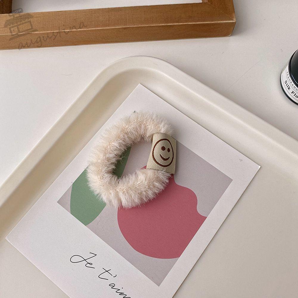 Dây buộc tóc co giãn hình mặt cười hoạt hình phong cách Hàn Quốc dễ thương cho nữ