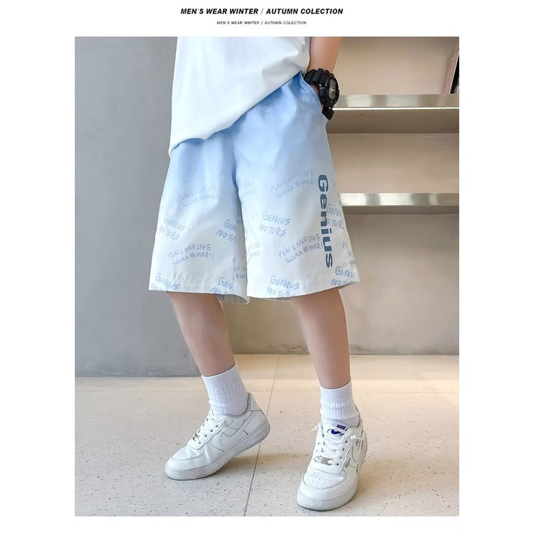 AMILA  Quần Short Thể Thao Mỏng Màu gradient Thời Trang Hàn Quốc Cá Tính Cho Bé Trai