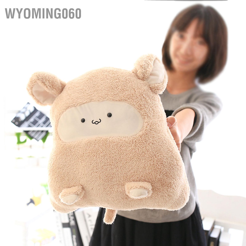 Bộ Chăn Gối Đa Năng Hình Chú Chuột Nhồi Bông Dễ Thương