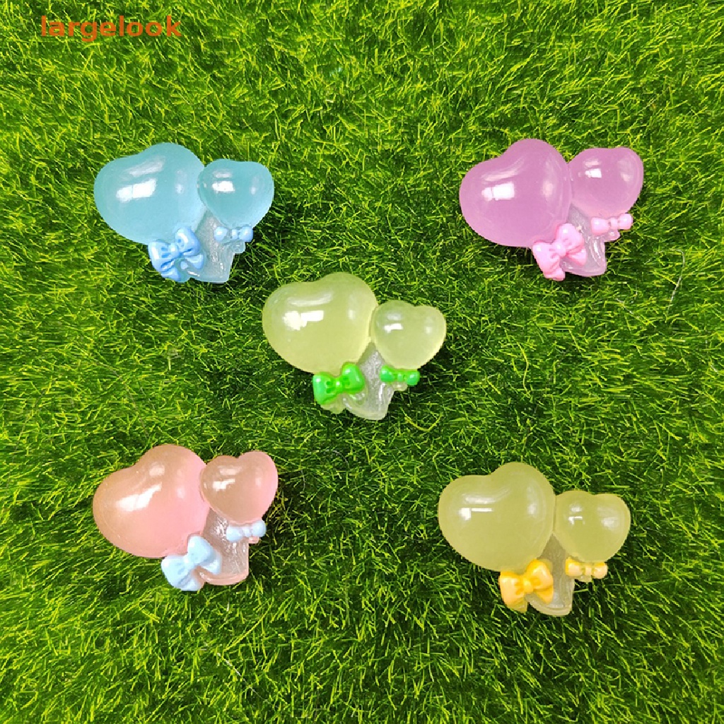 Set 5 Bong Bóng Trái Tim Mini Màu Sắc Ngẫu Nhiên