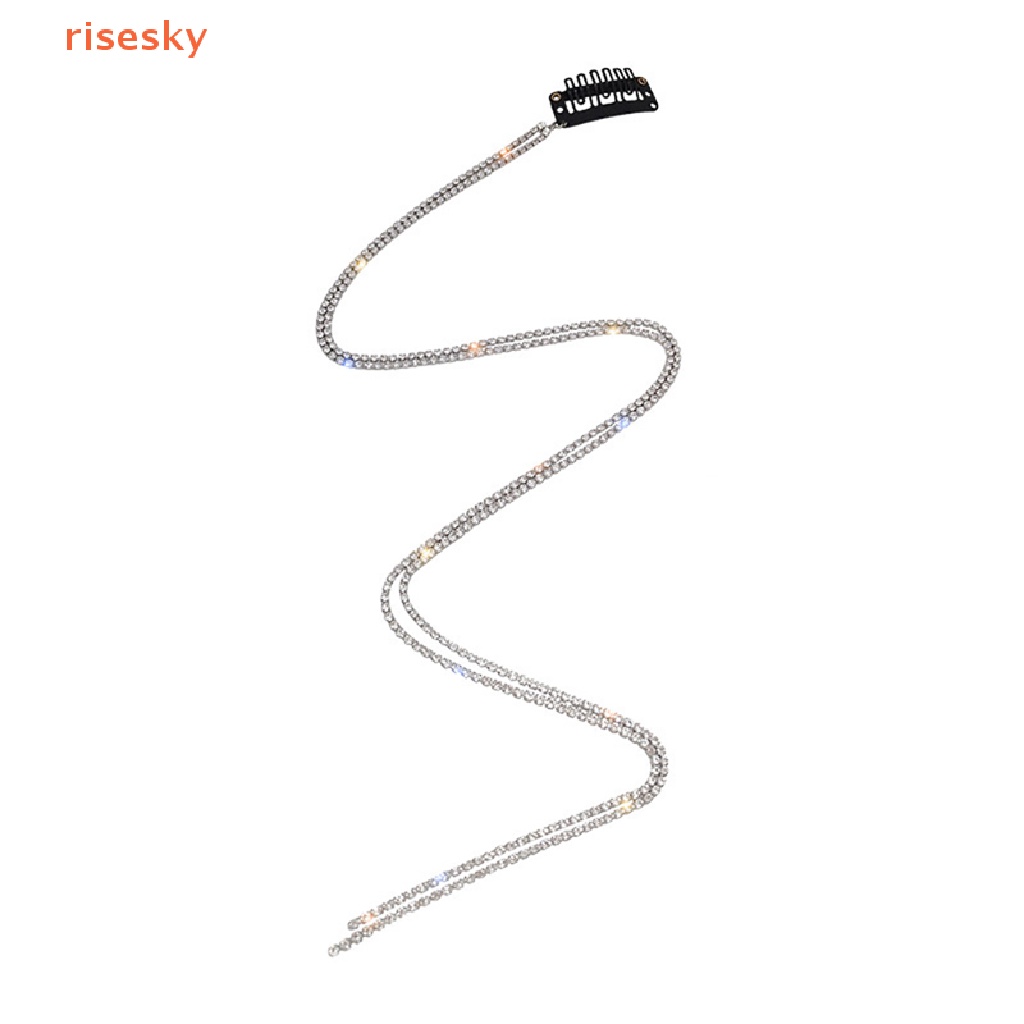 Kẹp Tóc Tua Rua Dài Đính Đá Pha Lê Toàn Diện Cho Nữ