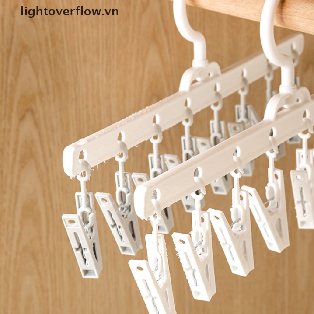 Móc Treo Mũ 8 Kẹp Chống Trượt Có Thể Gấp Gọn Tiện Dụng