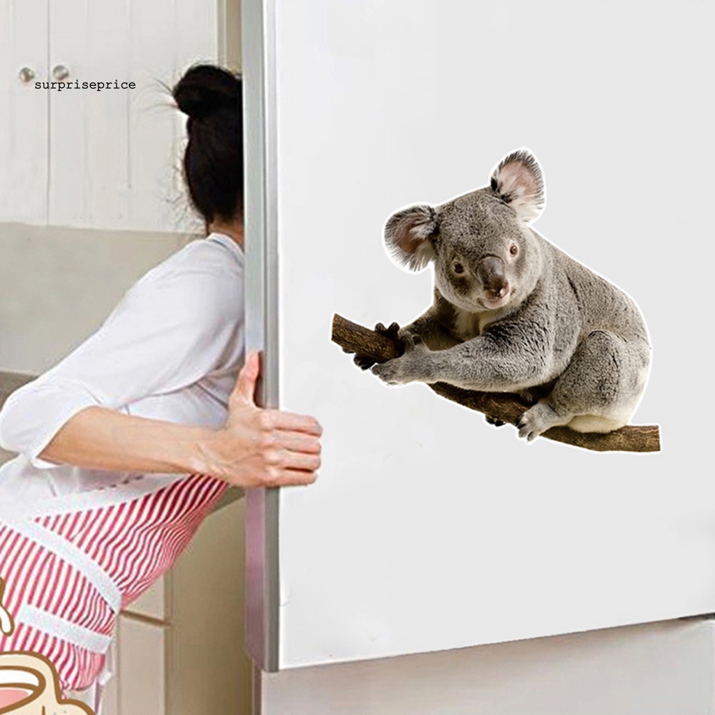 Sticker PVC Dán Tường / Cửa Sổ In Hình Gấu Koala Graffiti Chống Nước Trang Trí Phòng Bé