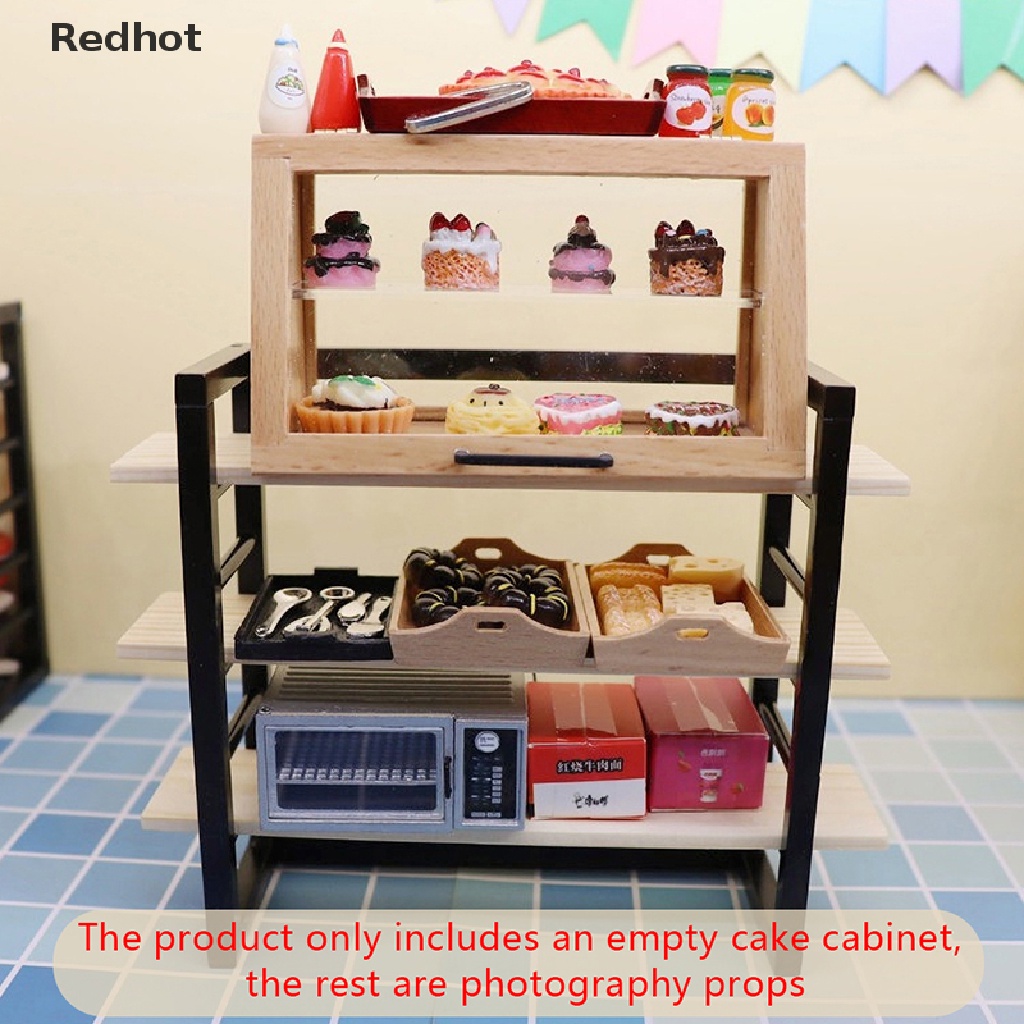 Mô Hình Tủ Chén / Bánh / Tủ Đồ Trang Trí Nhà Búp Bê Tỉ Lệ 1: 12