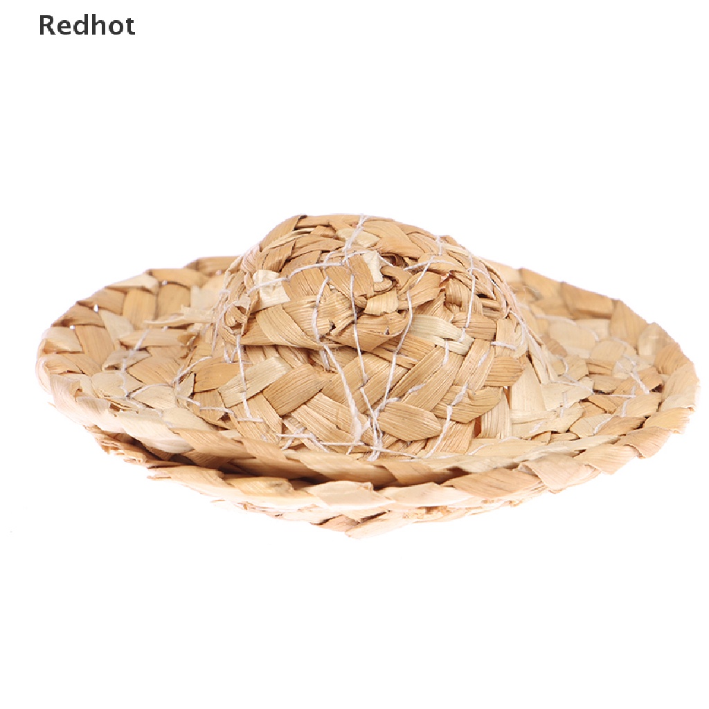 Bộ 2 Nón Rơm Mini 5.5cm Trang Trí Nhà Búp Bê