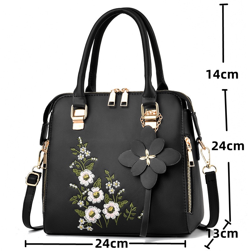 Túi Xách Tay Thêu Trang Trí Giản Dị Thời Trang 2022 Dành Cho Nữ Ccyr873