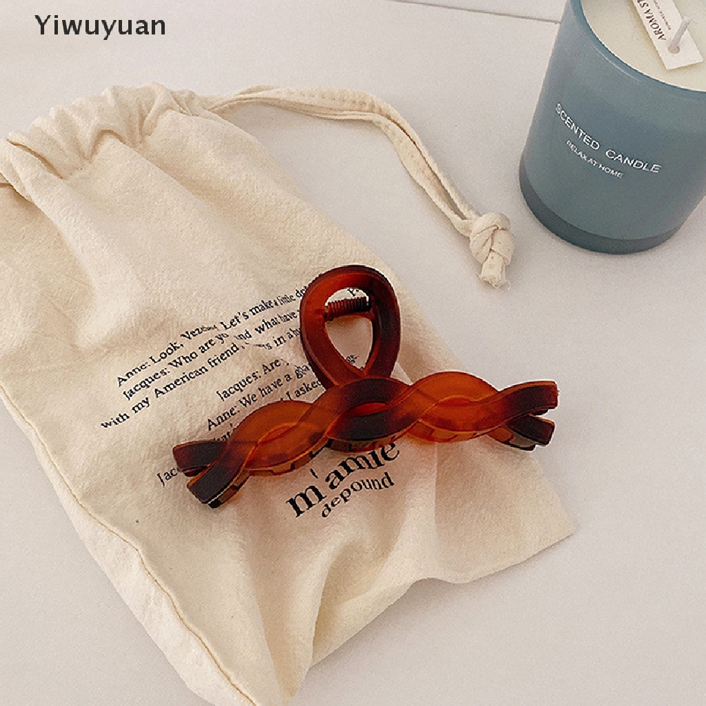 1 Kẹp Tóc Càng Cua Cỡ Lớn Màu Nhám Thanh Lịch Phong Cách Hàn Quốc < Yiwuyuan >