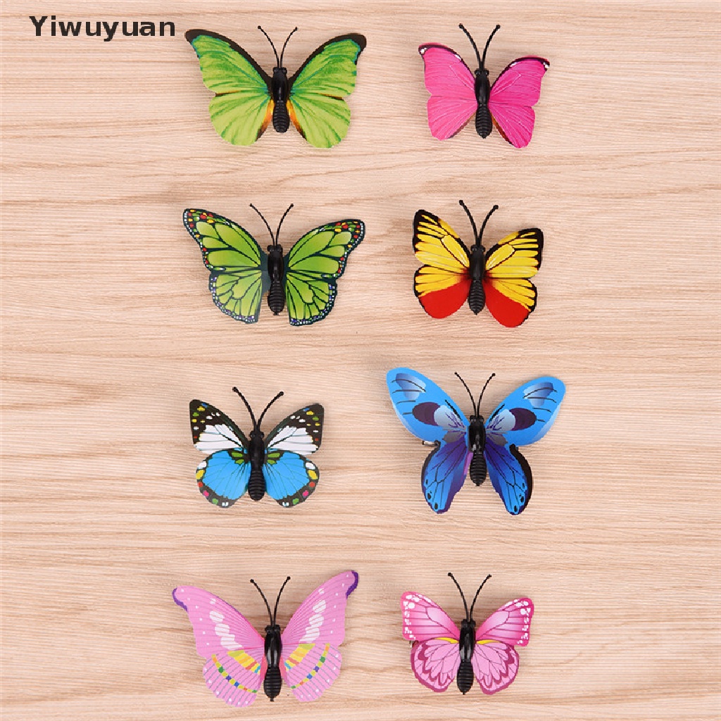 &lt; Yiwuyuan &gt; Set 5 Kẹp Tóc Bướm Phụ Kiện Chụp Ảnh Cưới Hóa Trang Cô Dâu