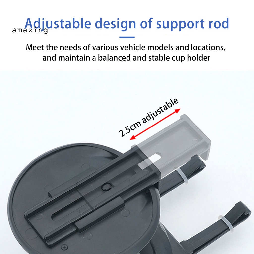 1 Bộ Giá Đỡ Cốc Nước / Gạt Tàn Thuốc Bằng Nhựa Gắn Lỗ Thông Gió Xe Hơi