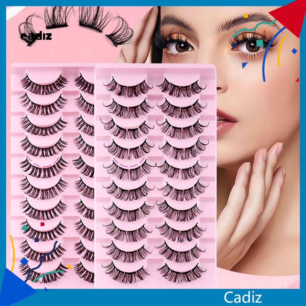 Hộp 10 Cặp Lông Mi Giả Tiện Lợi Dành Cho Nữ