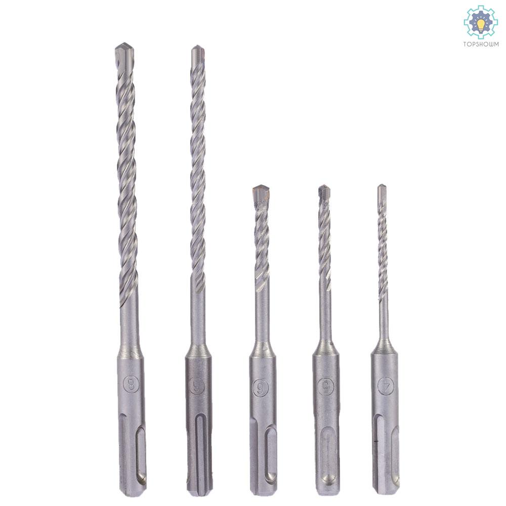 Set 5 Mũi Khoan Bê Tông Điện 2 Rãnh SDS 2 Rãnh SDS PLUS 4mm 5mm 6mm 6mm 8mm Chuyên Dụng