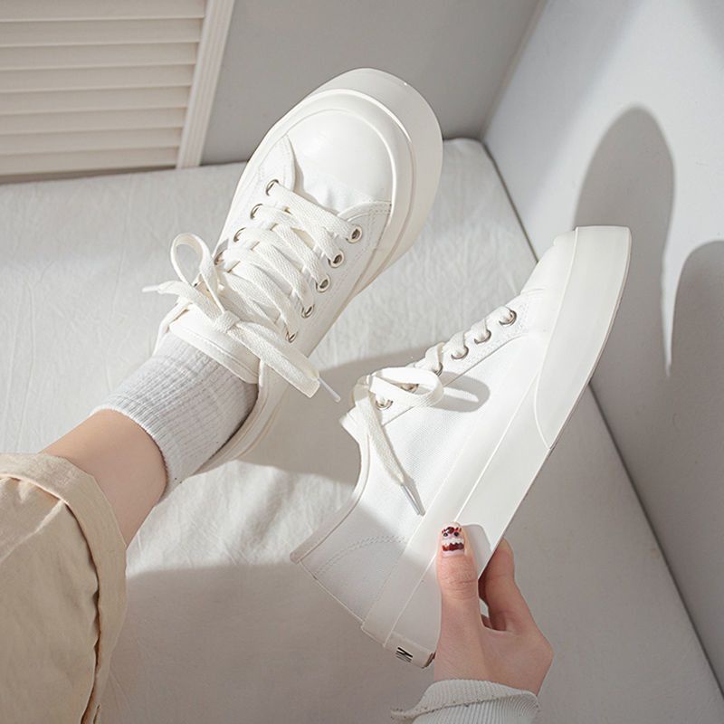 Giày Thể Thao Canvas Phong Cách Harajuku Nhật Bản Cho Nữ