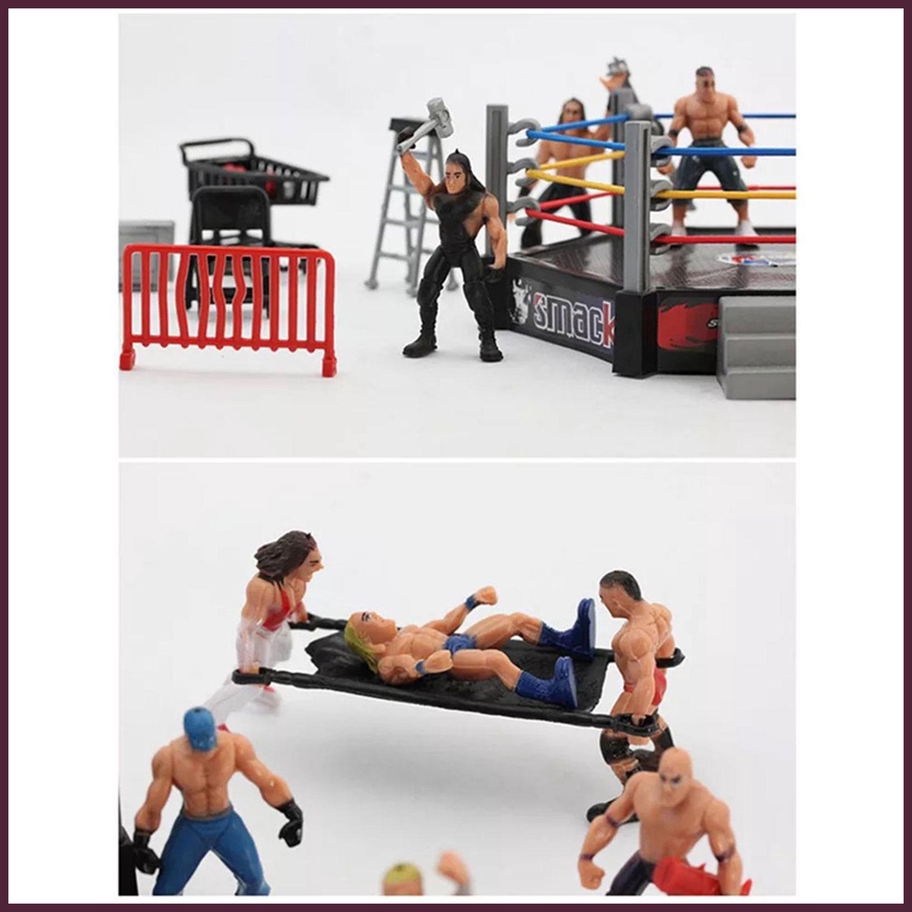 Đồ Chơi Mô Hình Wrestling Kèm Nhẫn Và Phụ Kiện Vui Nhộn Cho Bé