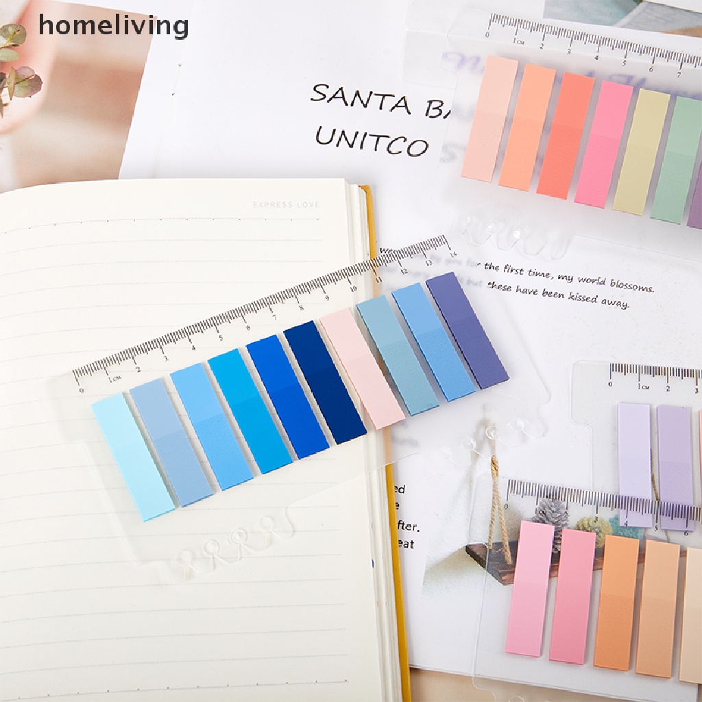 Homeliving Set 200 Tờ Giấy Dán Ghi Chú Đánh Dấu Trang Sách Hình Lá Cờ