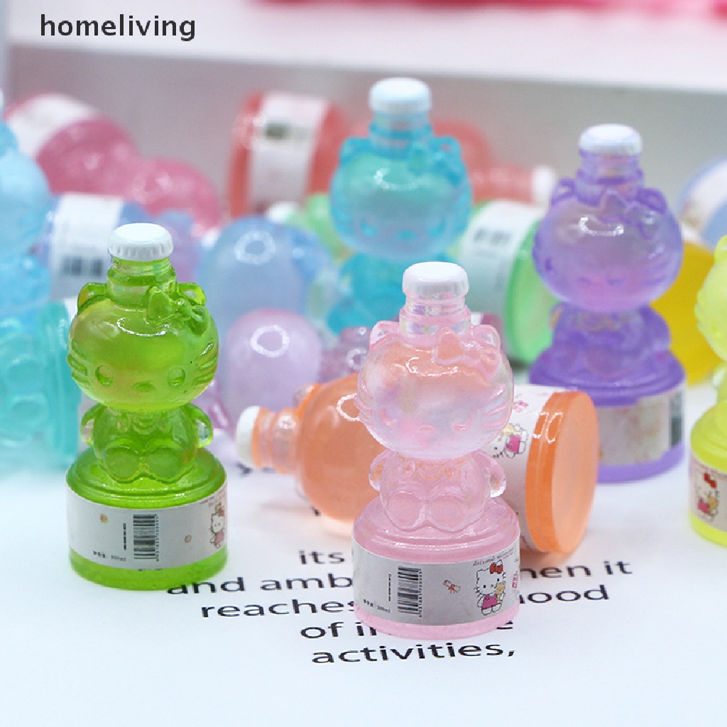 1 Bình Nước Dạ Quang Tự Làm Họa Tiết Mèo Hoạt Hình Trang Trí Tiểu Cảnh