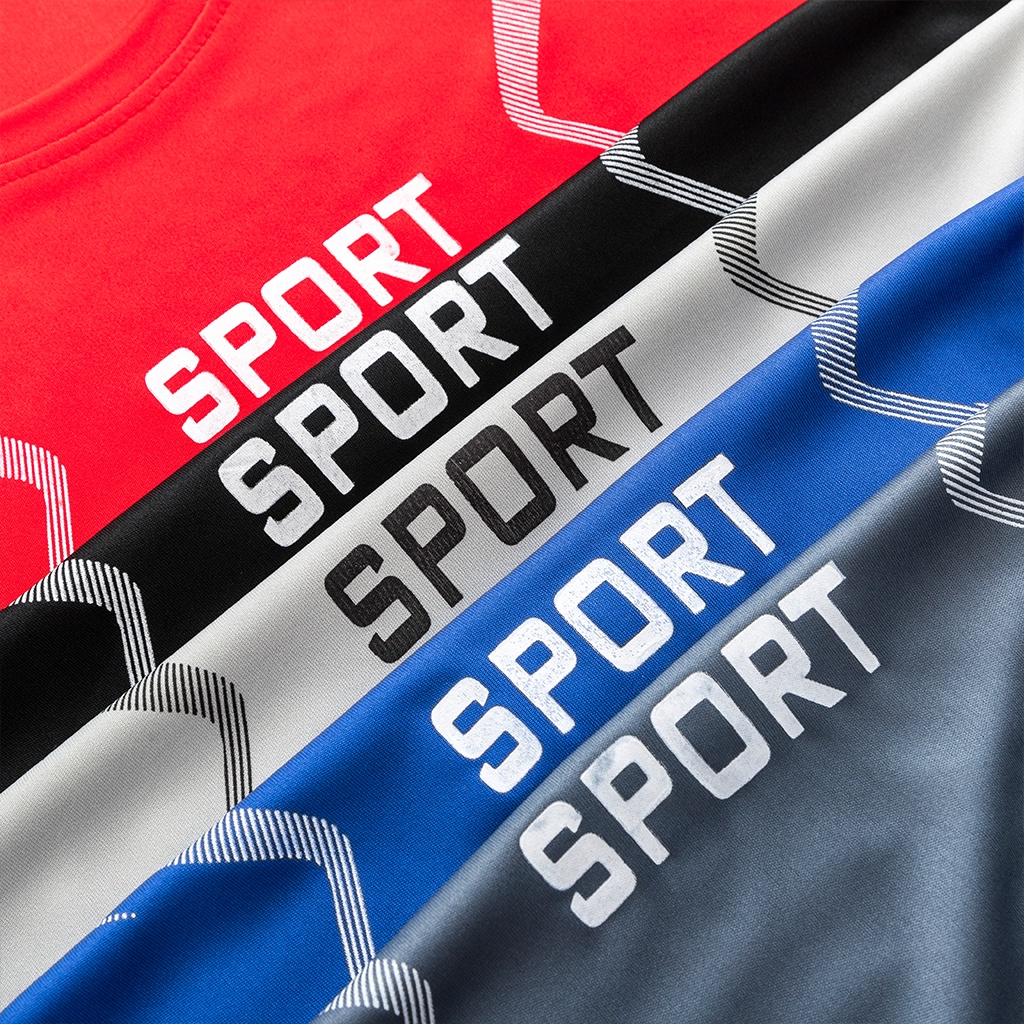 Bộ quần áo thể thao SPORT nam mùa hè mặc nhà chất thun lạnh ngắn tay 20X100N