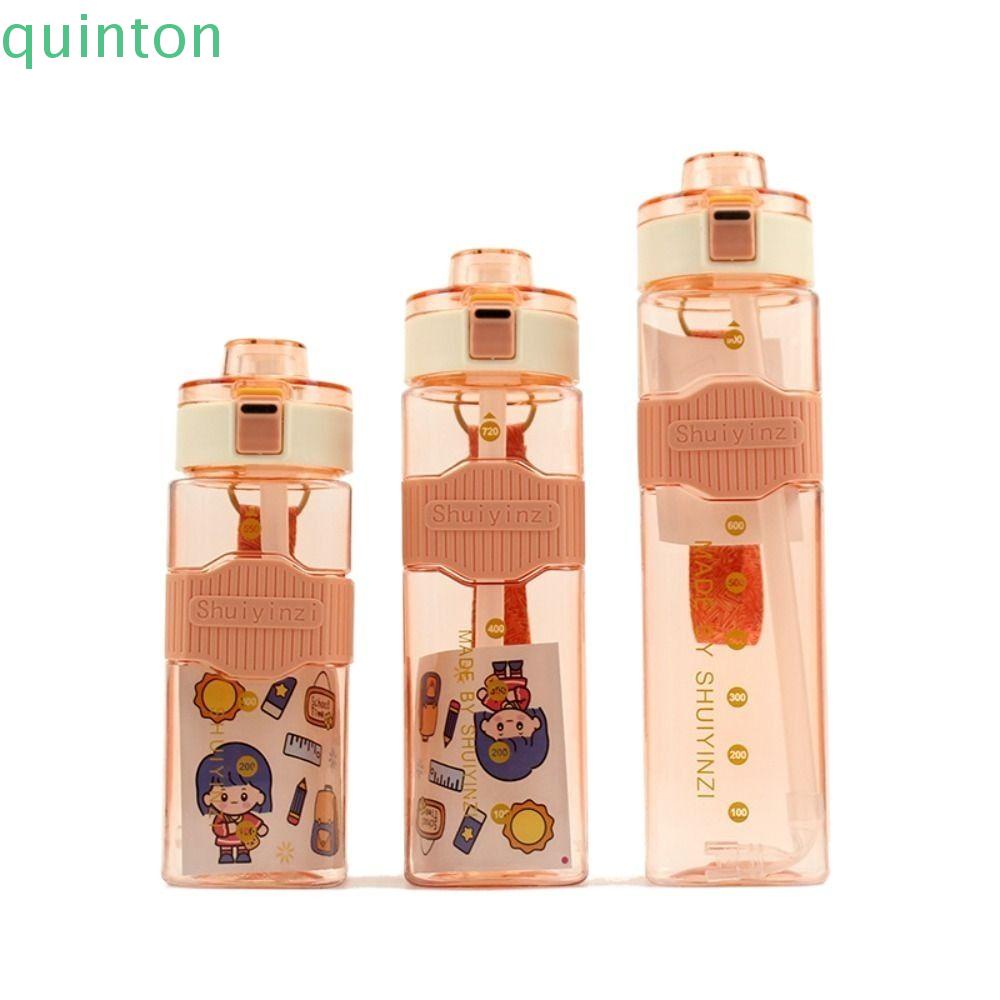 Bình Đựng Nước 900ml Nhỏ Gọn Chống Rơi Chống Rò Rỉ Có Ống Hút Cho Bé