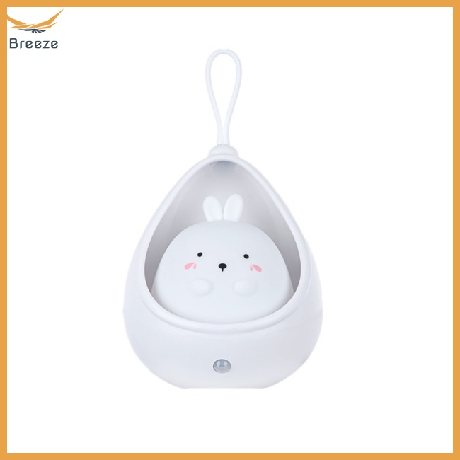 Đèn Ngủ Led Silicone Hình Thú Dễ Thương Có Cảm Biến Điều Khiển Sạc Usb Cho Phòng Ngủ Trẻ Em