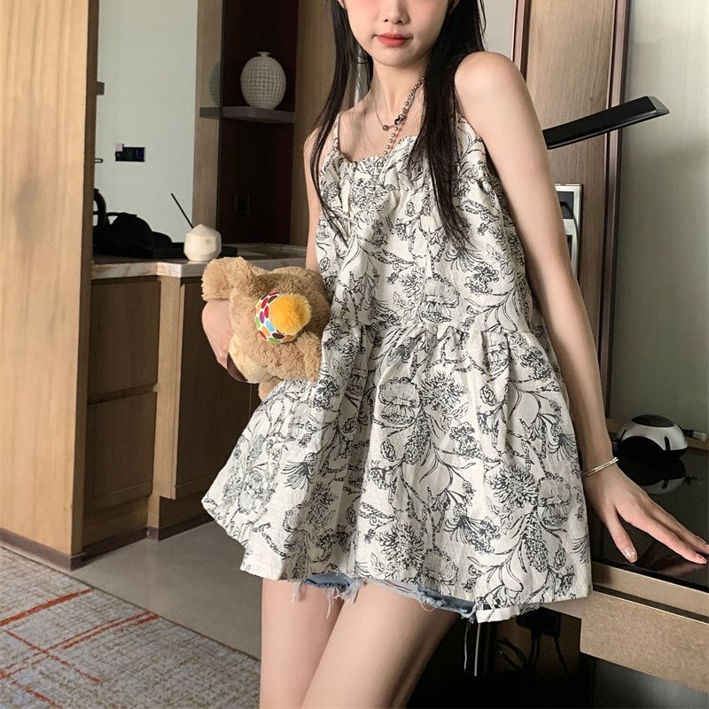 Đầm Hoa Dáng Rộng Thiết Kế Mới Thời Trang Mùa Hè Dành Cho Nữ