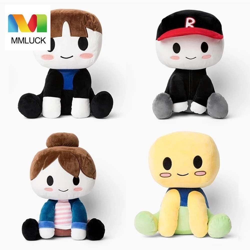Mmluck Blox Buddies Đồ Chơi Búp Bê Nhồi Bông Cotton Nhân Vật Anime Mũ Đen Trang Trí Nhà Cửa