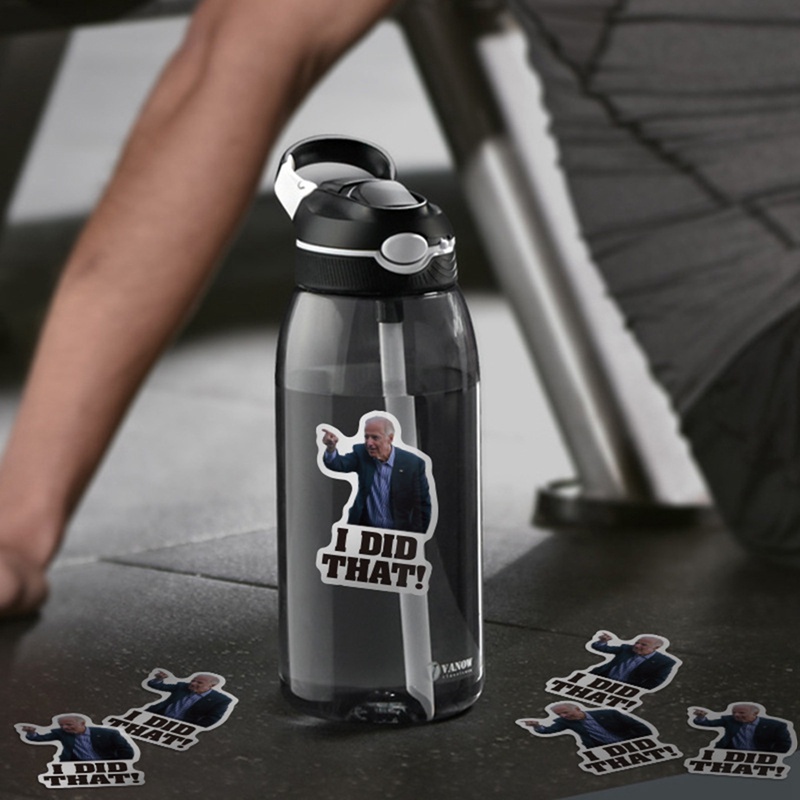 Bộ 50 Miếng Dán Phản Quang Chống Thấm Nước Hình Chữ I Did That Vui Nhộn Trang Trí Xe Hơi Margot3 DIY