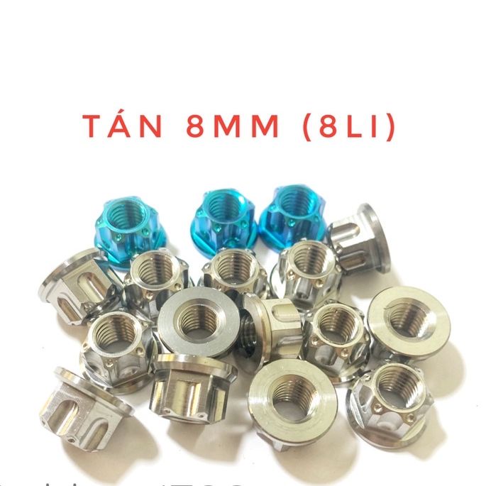 (GR5 XỊN) Ốc tán titan 8mm gắn cùi đĩa và pát pô